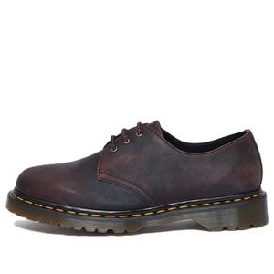 Ботинки Dr. Martens 1461 из вощеной натуральной кожи, цвет «каштан»