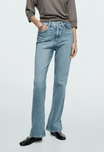 Полноразмерные широкие штанины Massimo Dutti, Light Blue