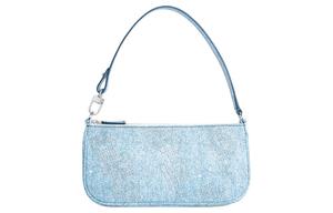 By Far Сумка через плечо Rachel из овчины среднего размера джинсового синего цвета