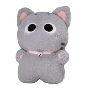 Плюшевая кукла с милым дизайном котенка с колокольчиком, высота 40см QIANXIONG
