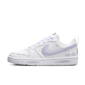 Nike Кроссовки для скейтбординга Court Borough Low Top бело-фиолетовые подростковые