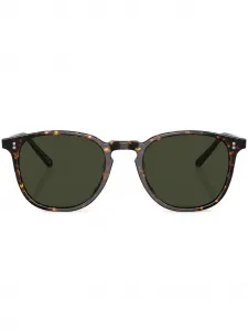 Солнцезащитные очки Finley в круглой оправе Oliver Peoples, зеленый