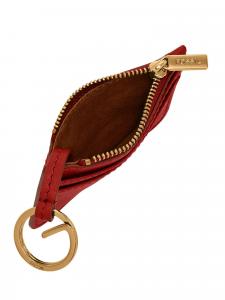 Женский кожаный футляр для карт Fossil, красный, SL10078611