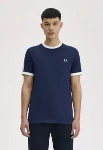 Футболка с принтом «рингер» Fred Perry, Blue