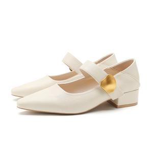 FOXER Туфли Мэри Джейн женские бежево-коричневые