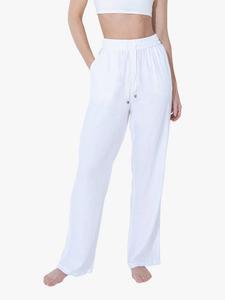 Широкие брюки из льняной смеси Lovall, White