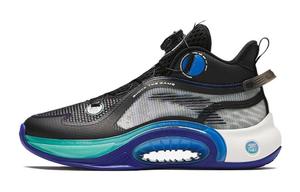 Антискользящие износостойкие баскетбольные кроссовки Mid Top для детей Черный Синий Antakids