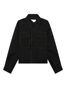 Куртка с контрастной строчкой JIL SANDER, черный