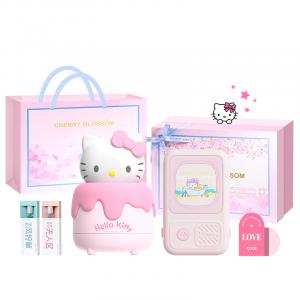 Атмосферные огни Sanrio, Hello Kitty Pat светло-Speaker+Power Bank[Romantic Cherry Blossom Box]