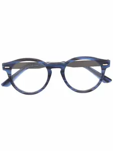 Очки в круглой оправе Calvin Klein, серебяный