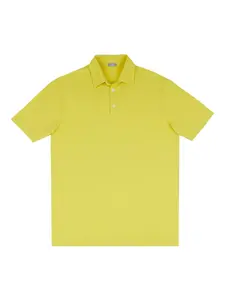 Поло с пуговицами Zanone, желтый