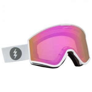 Лыжные очки Kleveland матовые белые розовые хромированные Electric