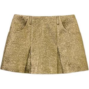 Self-portrait Женские шорты Casual Gold