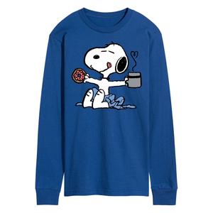 Мужские брюки с арахисом Snoopy Donut Coffee с длинным рукавом Licensed Character