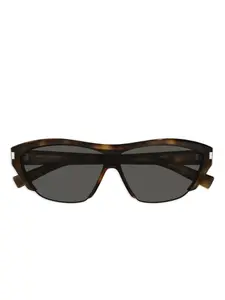 Солнцезащитные очки с логотипом Saint Laurent Eyewear, коричневый