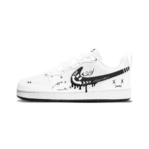 Кроссовки для скейтбординга Court Borough детские унисекс Nike, черный белый