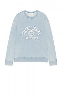 Свитшот с круглым вырезом Guess Jeans, indigo light wash