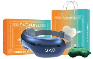 SKG Массажная маска для глаз со Smart Music Bluetooth, термотерапия с воздушной подушкой, видимое окошко, складная, практичная E3 2