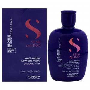 Шампунь Semi Di Lino Blonde Anti-Yellow Low Shampoo от Alfaparf Milano для мужчин и женщин - 8,4 унции (240 мл)