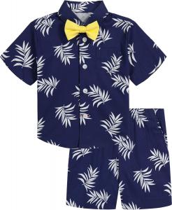 Комплект из 4-х строгих костюмов Tommy Hilfiger для мальчиков: рубашка, брюки, жилет и галстук, Flag Blue