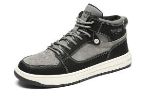 Скейтбординг обувь мужская высокая темно-серая Jeep