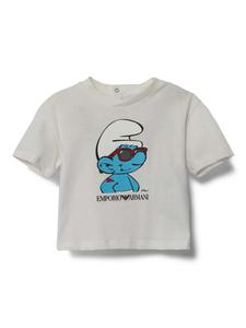 Футболка с графичным принтом Emporio Armani Kids, белый