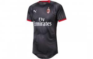 Мужское футбольное джерси Puma, цвет Black/Orange