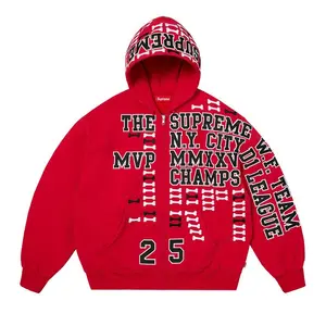Толстовка Supreme League Champs Zip Up Hooded Sweatshirt, Red