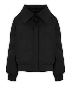 Свободное и элегантное короткое пуховое пальто Kocca, черный