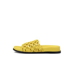 Пляжные сандалии женские, желтые, кофейные ZSBELLA, Yellow