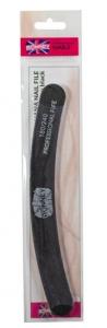 Пилочка для ногтей черная NAILFILE BANANA (180/240) 1 шт RN 251 RONNEY -