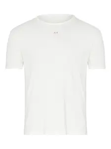 Футболка с круглым вырезом в рубчик MAISON MARGIELA, белый