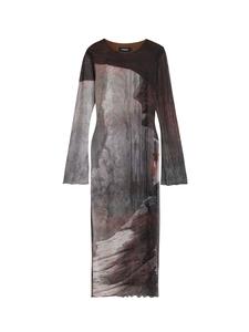 Миди платье Desigual, Dark brown