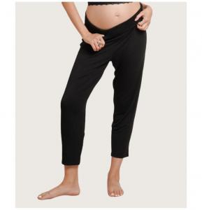 Брюки-комбинезон для беременных с зауженными штанинами, закрывающие живот NOM Maternity, Black