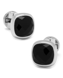 Запонки в форме подушки из граненого оникса Cufflinks Inc, Black
