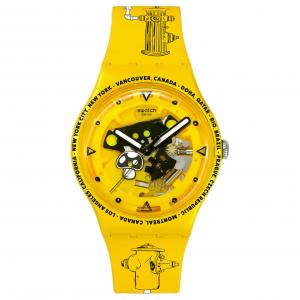 SWATCH Часы Unisex Yellow Watch SO29J101, Yellow Watch Dial