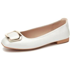 QUICHESHOES Женские повседневные туфли-лодочки экрю, цвет Ecru