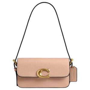 Сумка через плечо из телячьей кожи Trumpets женская бежевая COACH, Set (Bag+Dust Bag)