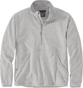 Carhartt мужская полузастежка-молния свободного кроя флисовая толстовка, Heather Grey