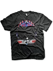 Футболка Maverick Helmet Big Tall T-Shirt черного цвета TOP GUN