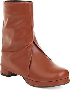 Женские осенне-зимние сапоги Yiozoi из телячьей кожи на невысоком каблуке, с короткой голенью для улицы, высокие, удобные для повседневной носки, Brown