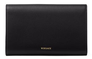 VERSACE Сумка кроссбоди Medusa кожаная клатч кошелёк женская чёрная