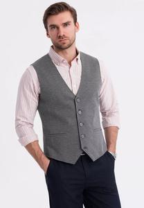 Элегантный жилет ELEGANT STRUCTURED Ombre, темно-серый