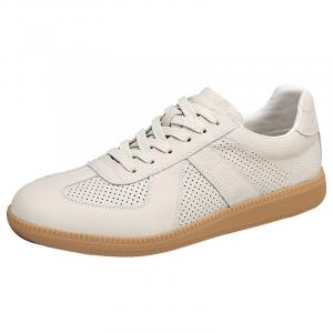 Sonno Скользоустойчивые износостойкие дышащие мужские скейтерские кеды лоу-топ с перфорацией белые, цвет White Cut-Out