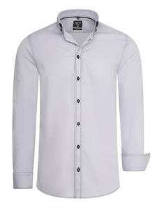 Рубашка облегающего кроя с длинными рукавами и контрастной строчкой серого цвета. Rusty Neal