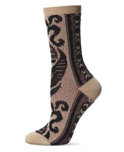Женские носки S-Swirl Super Comfi Soft-Fit Crew Sock MeMoi, Khaki
