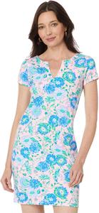 Платье Lilly Pulitzer Upf 50+ Sophiletta Short Sleeve Dress, цвет Conch Shell Pink Rumor Has It