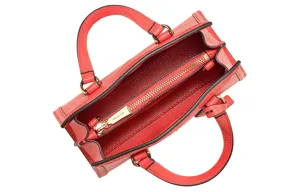 MICHAEL KORS Chantal Split Cow Leather Handbag, Shoulder Bag, Crossbody Bag Extra Small Women's Coral Red