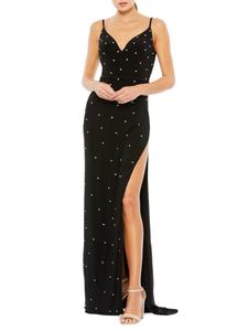 Платье-футляр Sweetheart со стразами Mac Duggal, черный