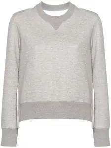 Толстовка с круглым вырезом SACAI, серый